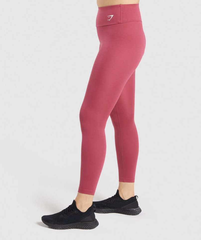 Legginsy Gymshark Treningowe Damskie Różowe | PL 901ZAH